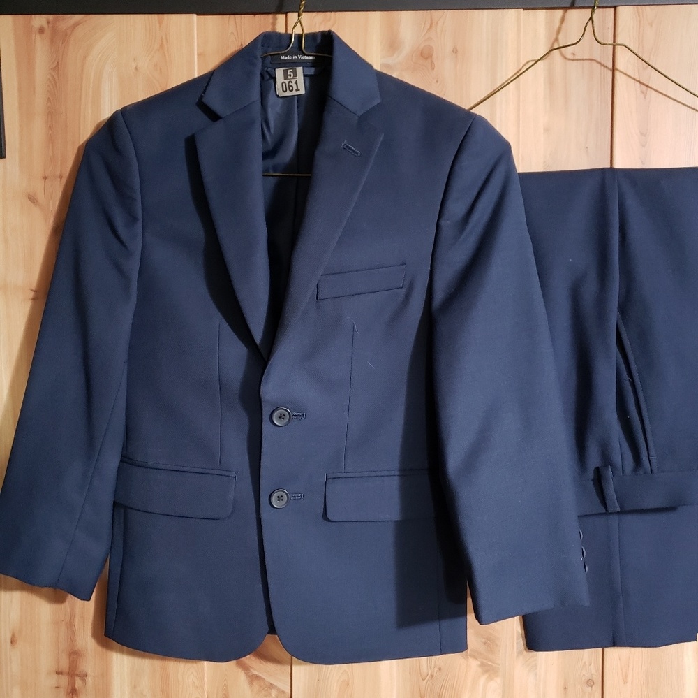 Boys Navy Suit (jacket and pants)